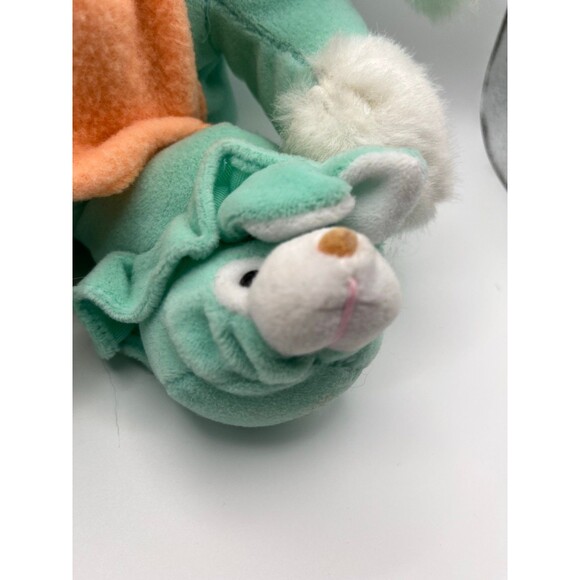 Vintage Commonwealth Mint Green Bunny with Blankie - Picture 4 of 6
